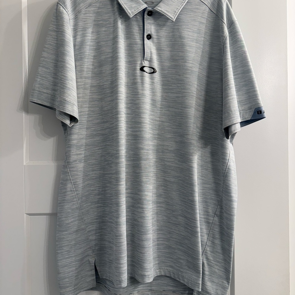 Oakley Men's Light Blue Polo Shirt